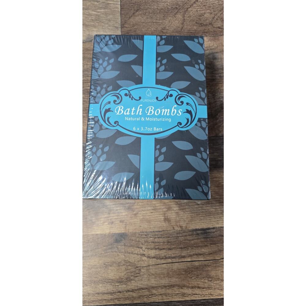 Purenjoy Bath Bombs Set 6 Therapeutic Natural & Moisturizing New Sealed